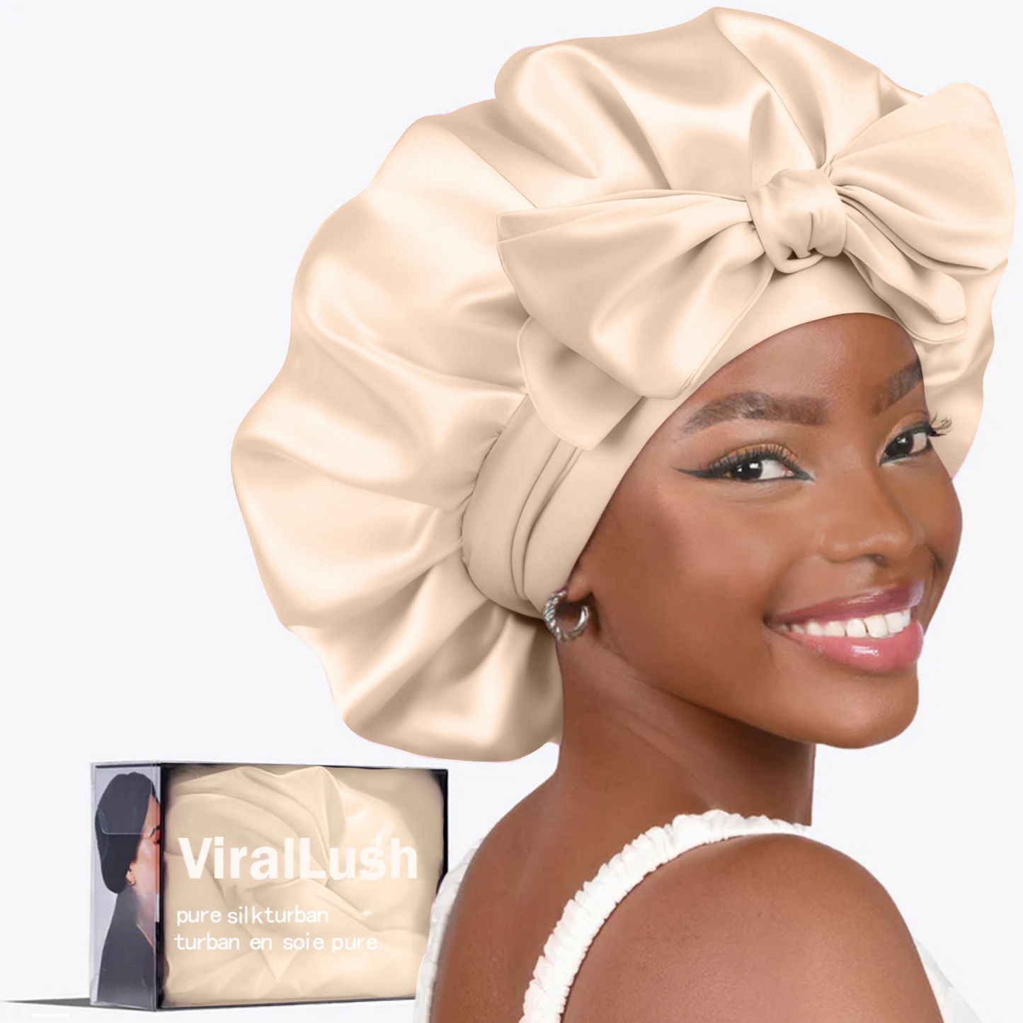 100% Silk Hair Bonnet