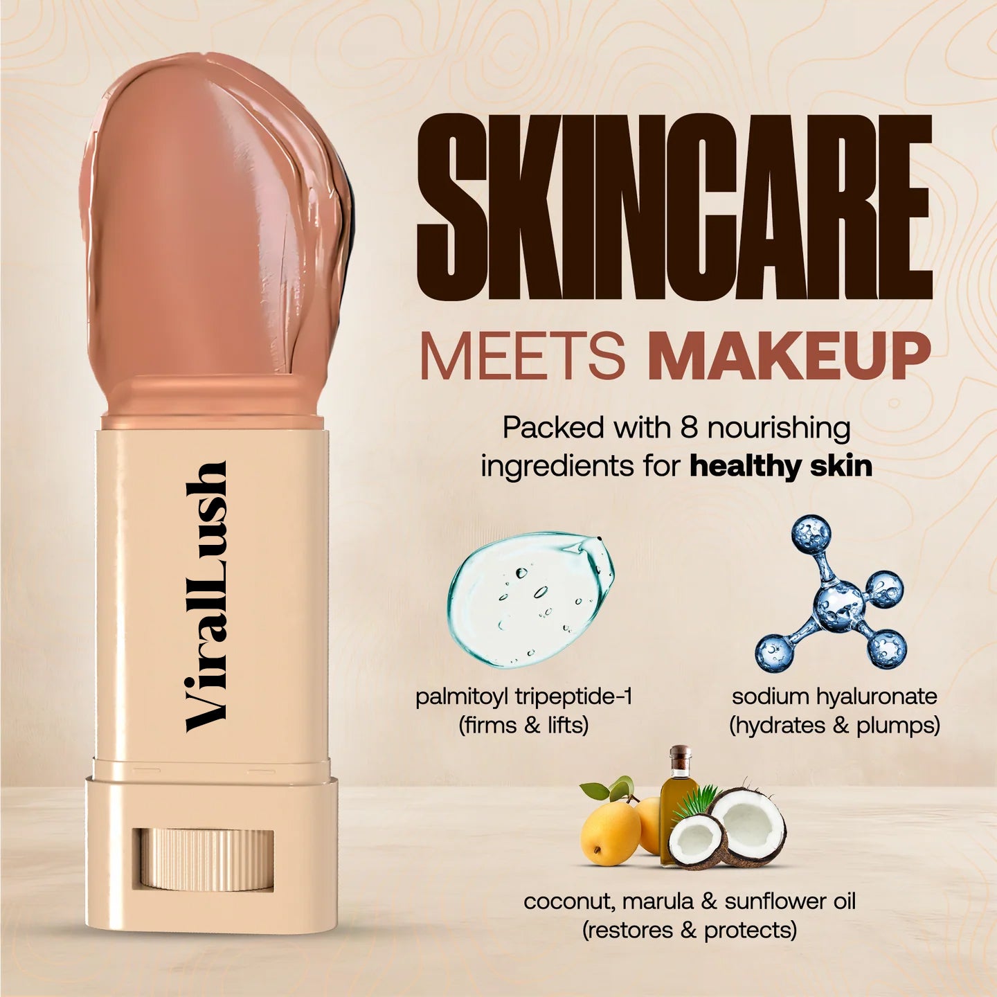 ViralLush Serum Boosted Skin Tint Balm