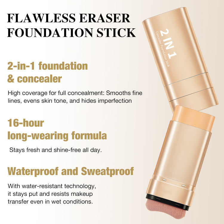 Concealer Foundation Stick-High coverage-16 hours waterproof and sweatproof