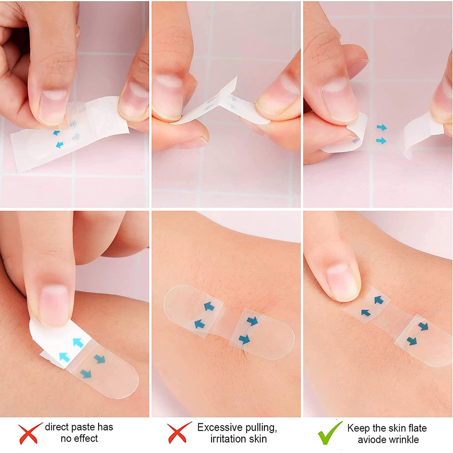 New Ultra Invisible Waterproof Face Lift Stickers Complete Kit