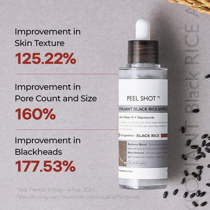 Peel Shot Glow Rice Ampoule Duo – Brightening & Moisturizing Serum
