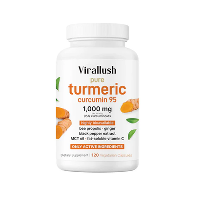 Turmeric Curcumin with Black Pepper & MCT Oil – 120 Capsules