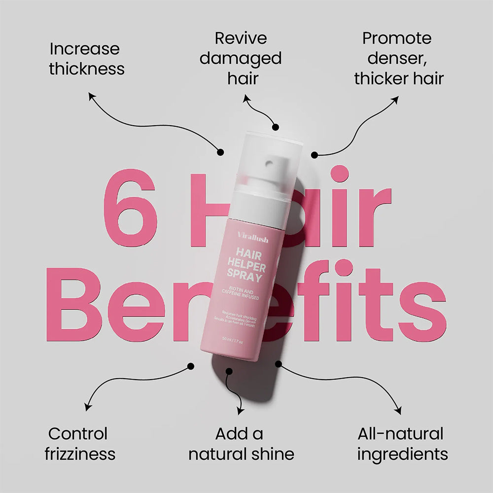 Hair Helper Spray by Virallush || Dermatologist Recommended