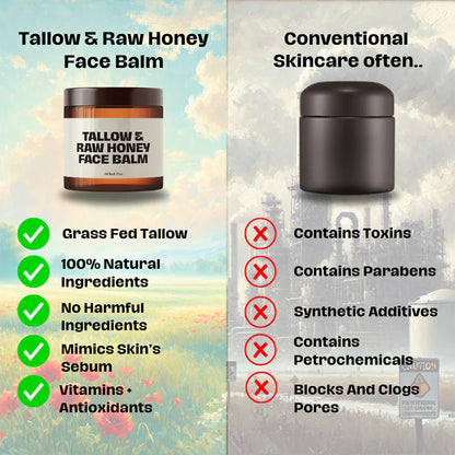 Tallow & Raw Honey Face Balm