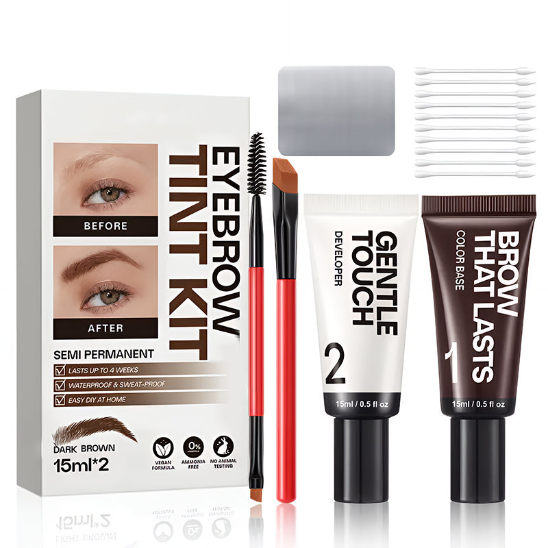Long-Lasting Waterproof Eyebrow Tint Kit