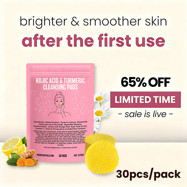 Brightening turmeric & kojic acid pads