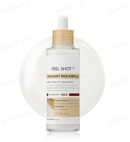 Peel Shot Glow Rice Ampoule Duo – Brightening & Moisturizing Serum