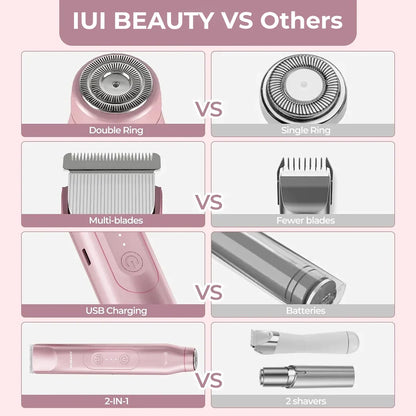 2-in-1 Painless Bikini Hair Trimmer