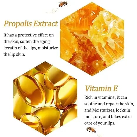 Bee Lip Balm Honey Pot -Nourish with Natural Beeswax