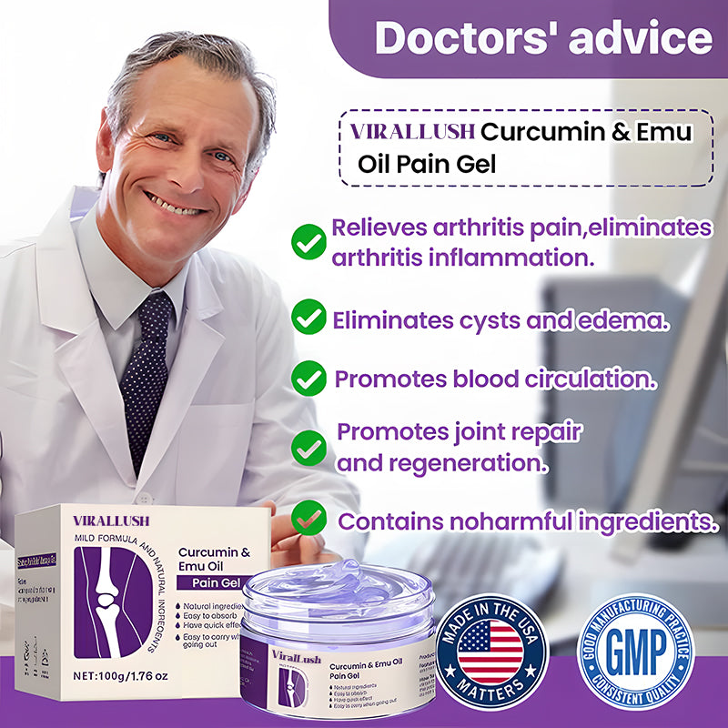 Curcumin & Emu Oil Pain Gel – Backed by US Osteopathic Experts