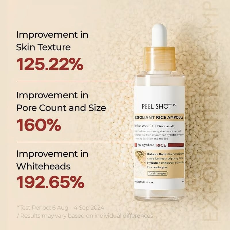 Peel Shot Glow Rice Ampoule Duo – Brightening & Moisturizing Serum