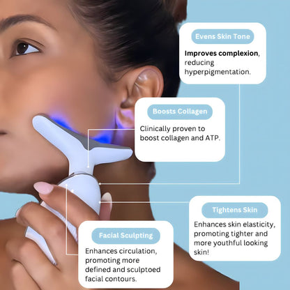 ViralLush™ 3-in-1 LED EMS THERAPY FACE NECK LIFT TIGHTEN MASSAGER