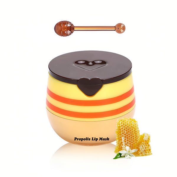 Bee Lip Balm Honey Pot -Nourish with Natural Beeswax