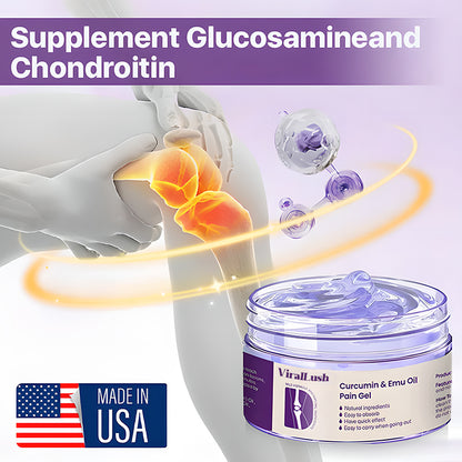 Curcumin & Emu Oil Pain Gel – Backed by US Osteopathic Experts