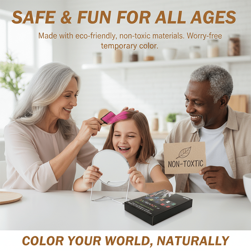 Festive Fun Hair Chalk Combs