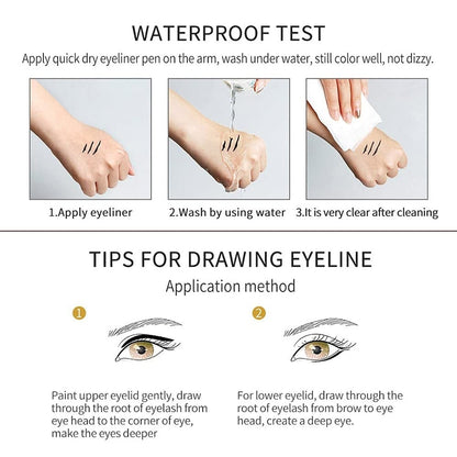 14-Pack Eyeliner Pencil Waterproof Colored Gel Liners