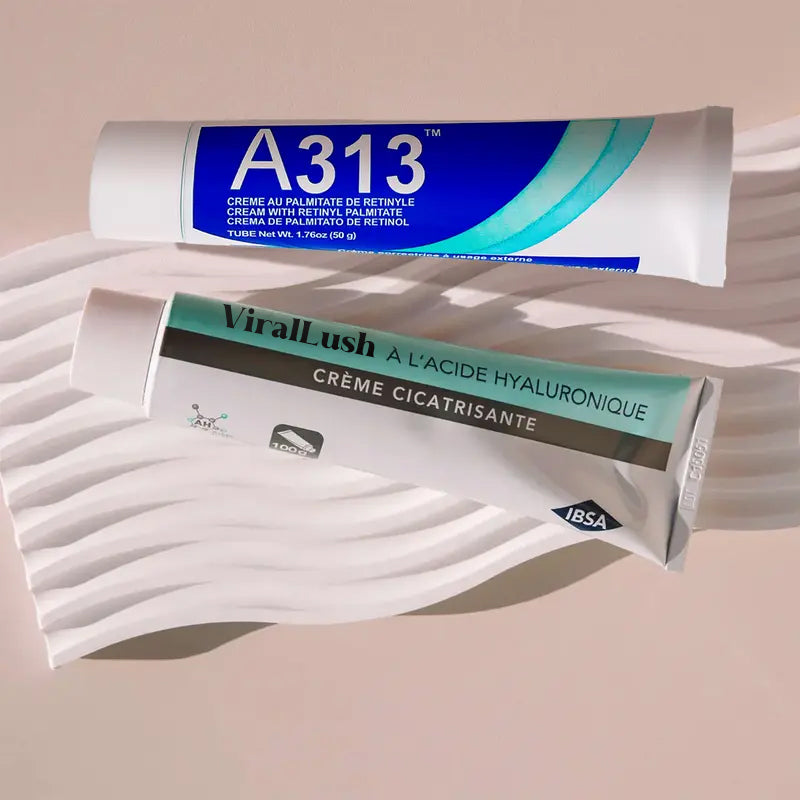 Top Sellers Duo: A313 Vitamin A Pommade +  Hyaluronic Acid Anti-Wrinkle Cream