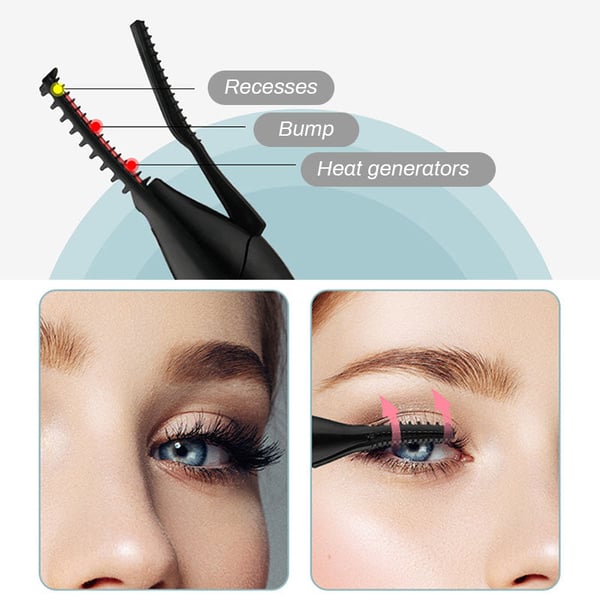 Rechargeable Heated Eyelash Curler for Quick Heating Curling