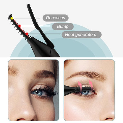 Rechargeable Heated Eyelash Curler for Quick Heating Curling