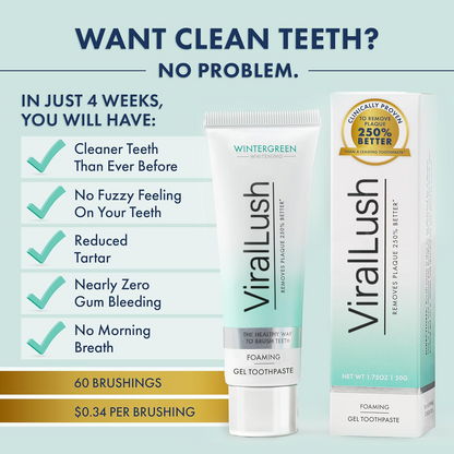 ViralLush Wintergreen Gel Toothpaste