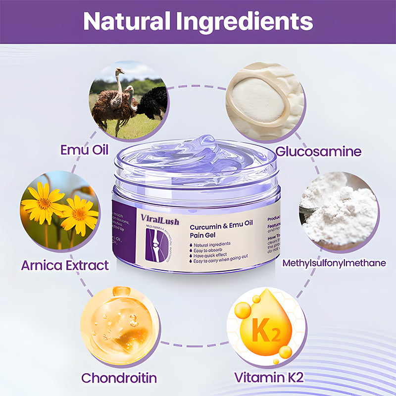Curcumin & Emu Oil Pain Gel – Backed by US Osteopathic Experts