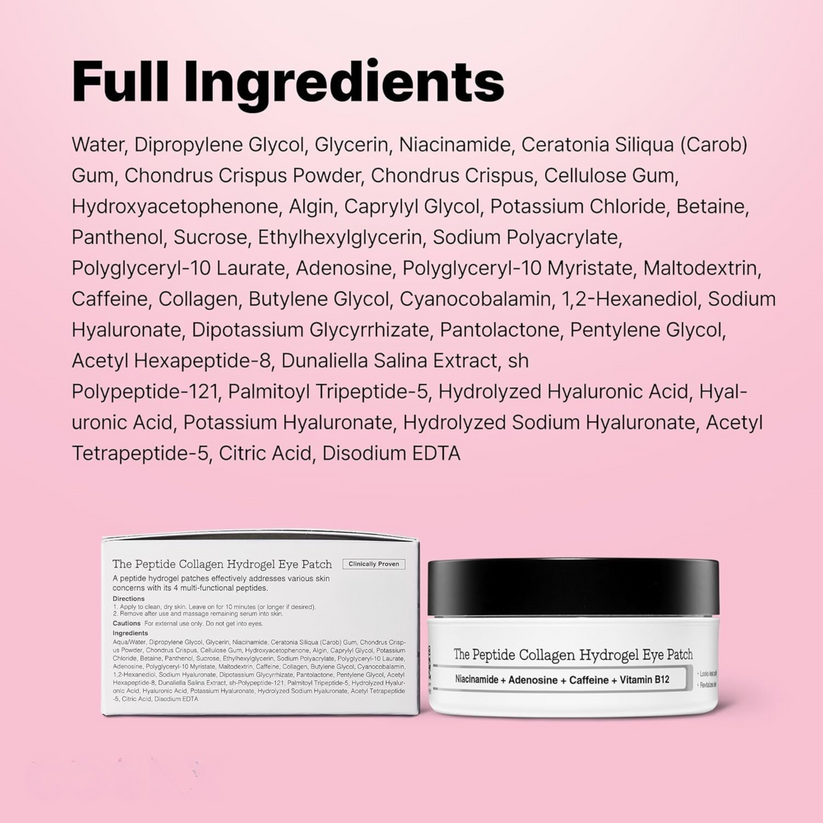 ViralLush™  Peptide Collagen Hydrogel Eye Patch