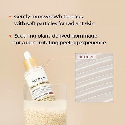 Peel Shot Glow Rice Ampoule Duo – Brightening & Moisturizing Serum