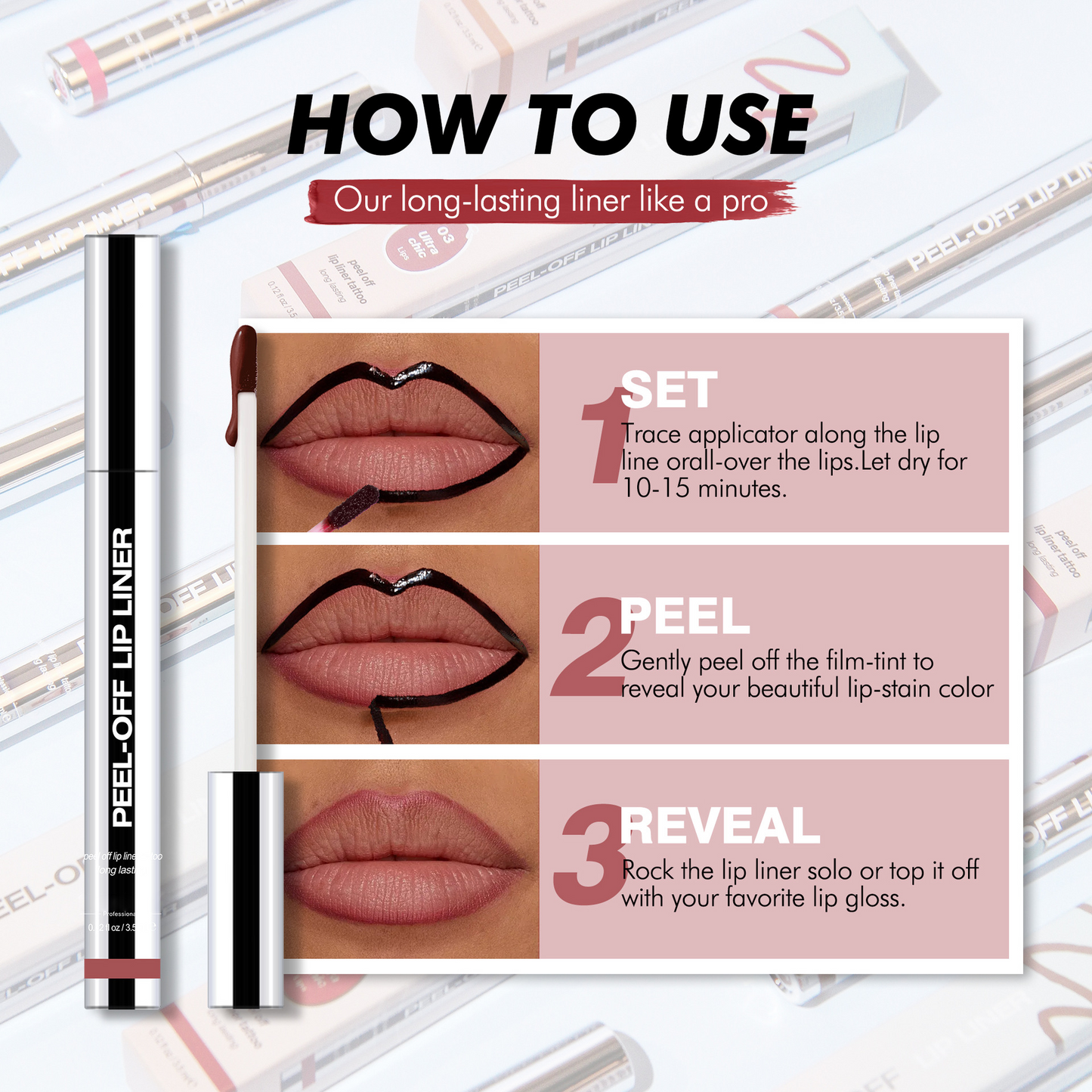 PEEL OFF LIP LINER