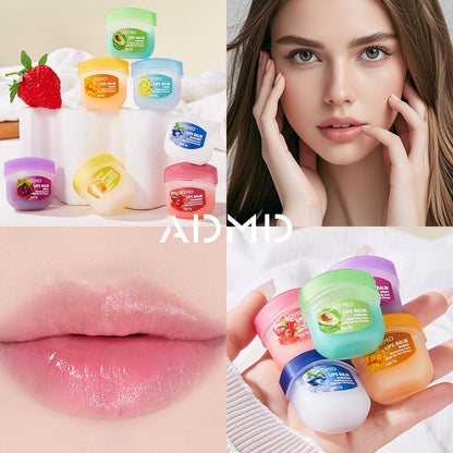 8Pcs Fruit Flavored Lip Care Set 🍓