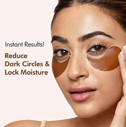 Coffee Hydrogel Under Eye Patches with Caffeine & HA - 30 Pairs