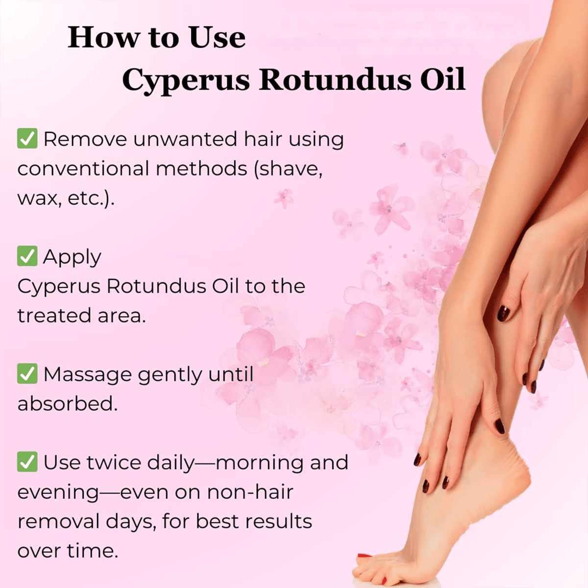 Cyperus Rotundus Hair Removal Oil - All in One Hair