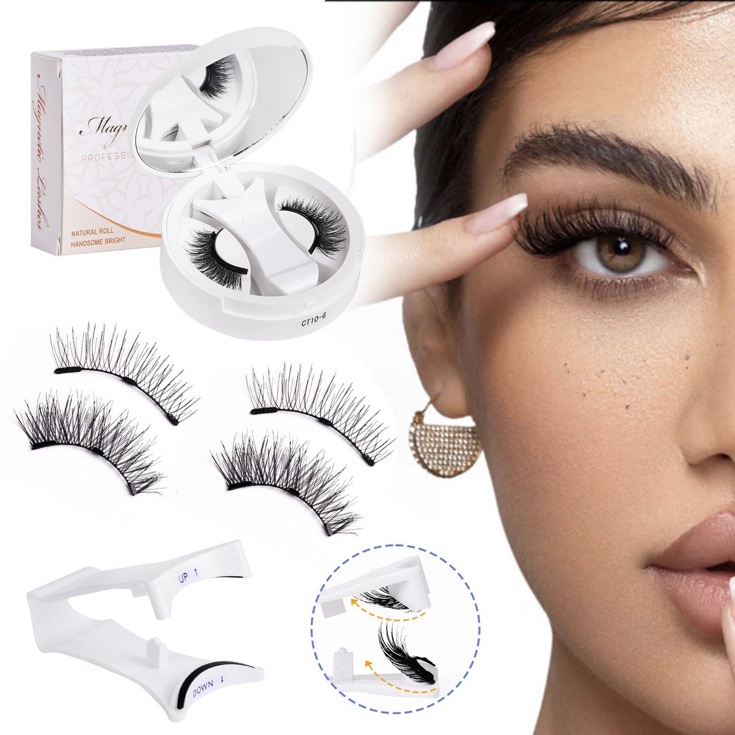 💖Soft Magnetic Eyelashes All-in-One Box, Reusable
