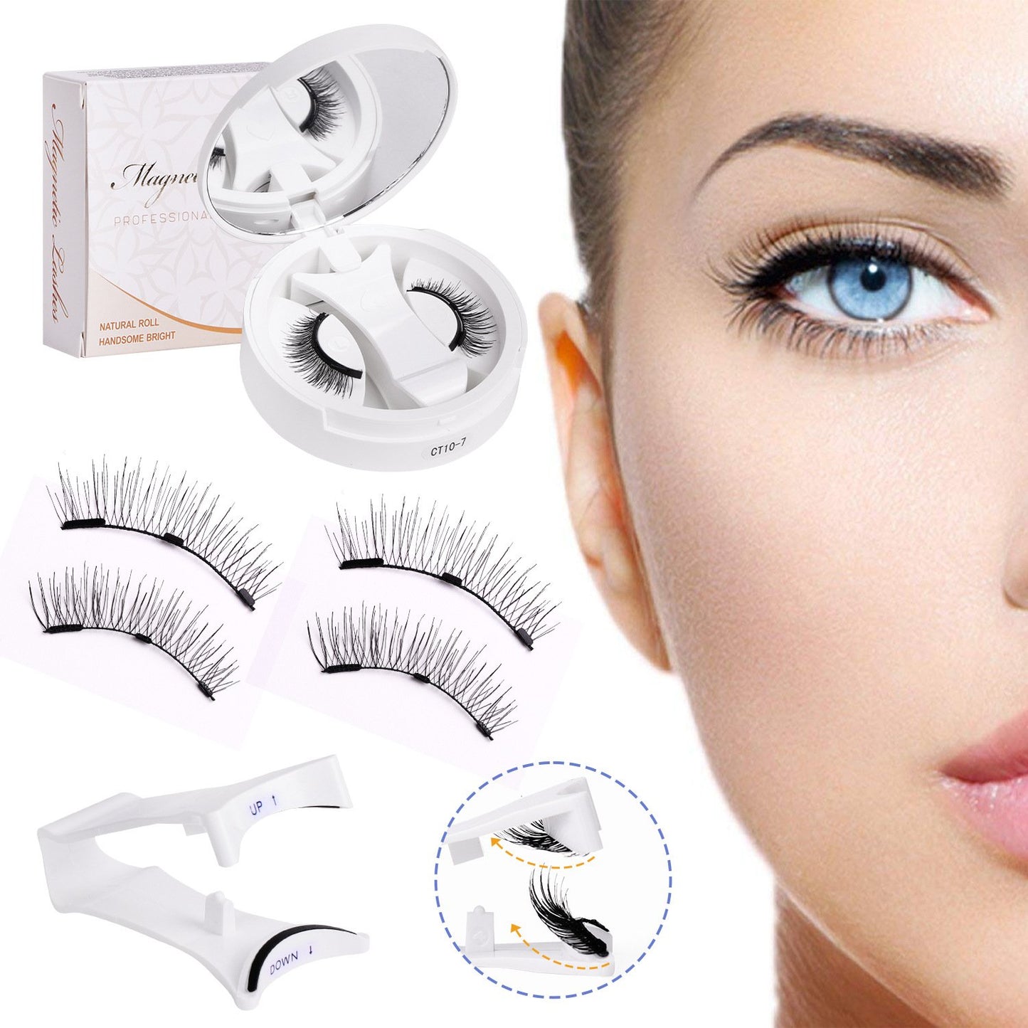 💖Soft Magnetic Eyelashes All-in-One Box, Reusable