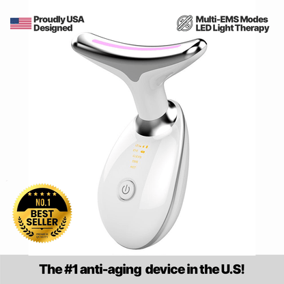 ViralLush™ 3-in-1 LED EMS THERAPY FACE NECK LIFT TIGHTEN MASSAGER