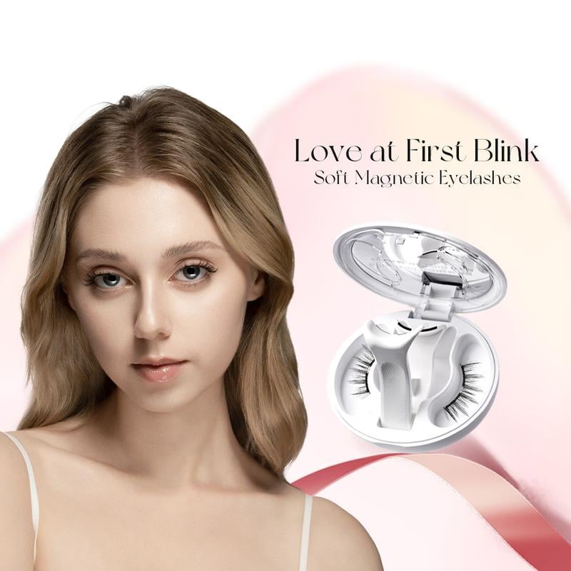 💖Soft Magnetic Eyelashes All-in-One Box, Reusable